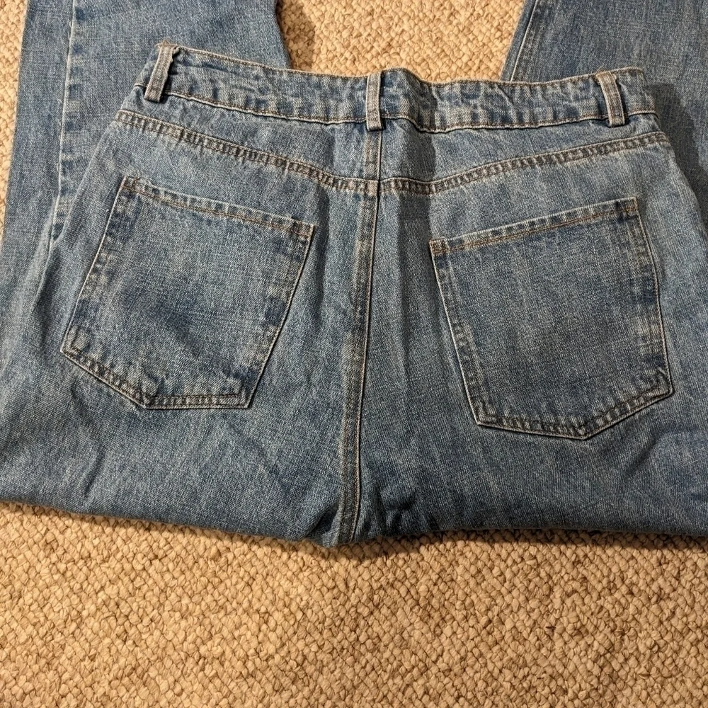 Daphnea Paris, Bottoms up high waisted jeans size L - Picture 8 of 9